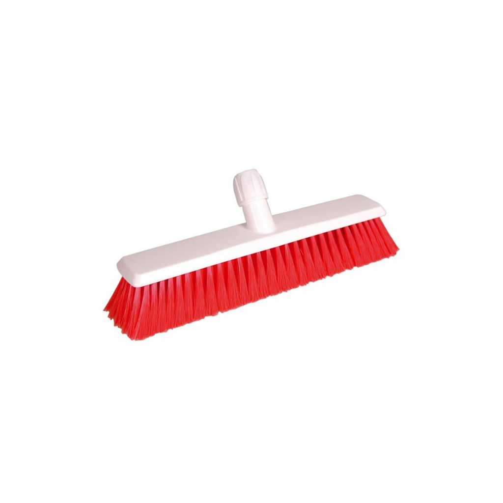 [690011] Balai hygiène doux 40 cm rouge