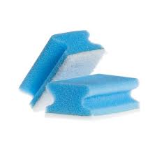 Eponge bleu pad blanc