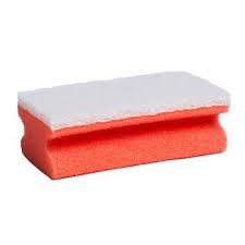 Eponge rouge pad blanc