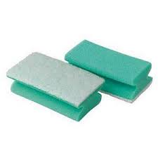 Eponge verte pad blanc