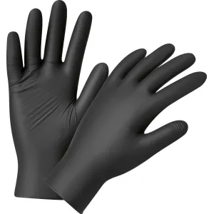 [750141] Gants jetables nitrile noir taille M